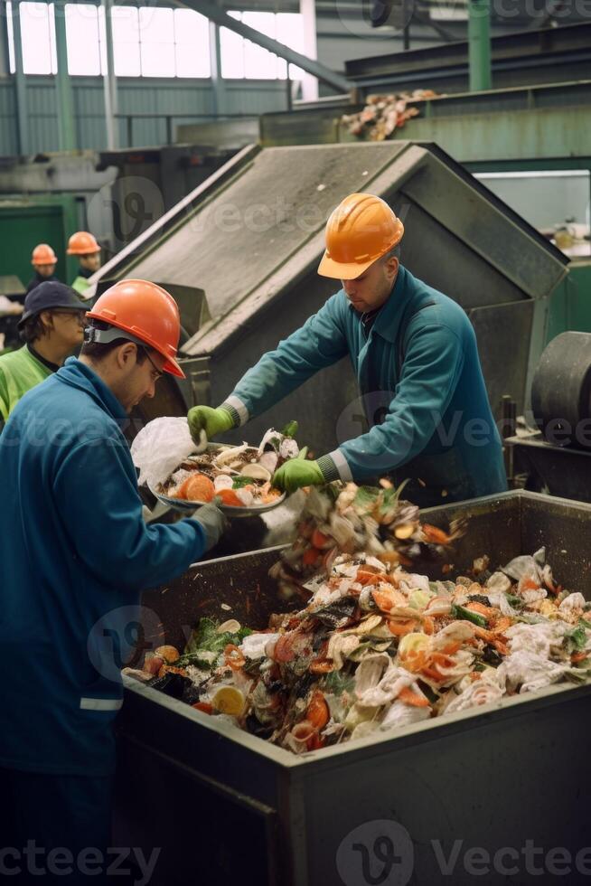 waste sorting and recycling photo