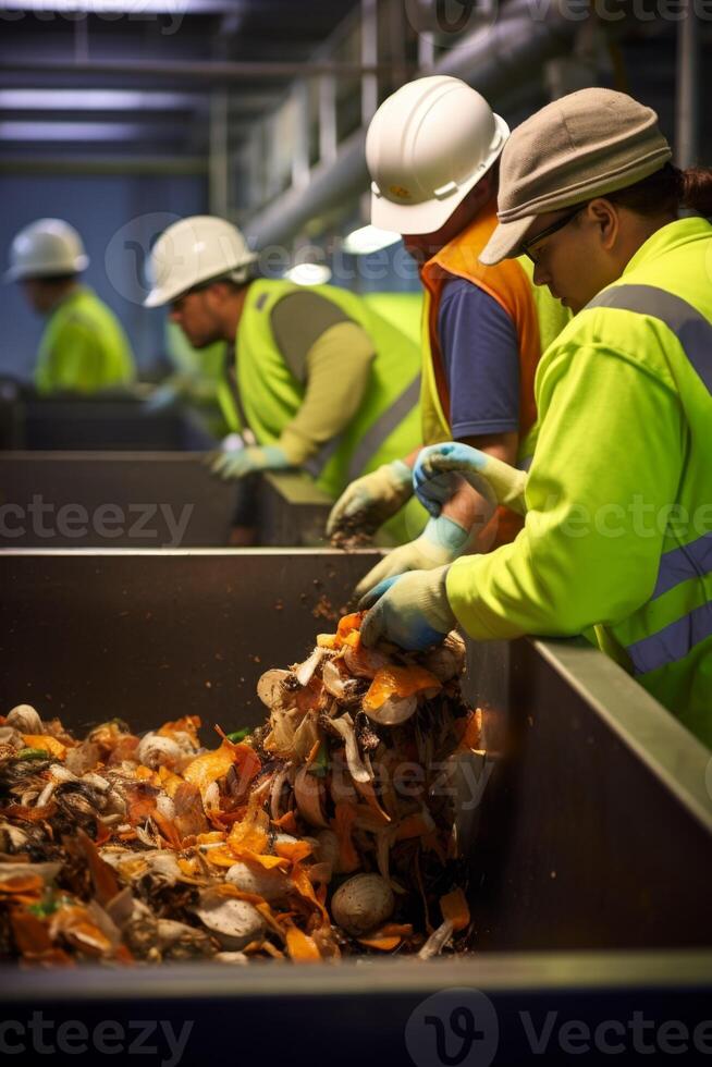 waste sorting and recycling photo