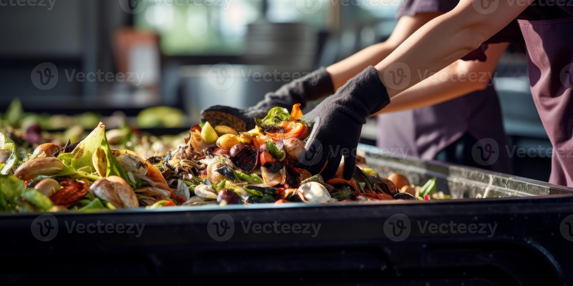waste sorting and recycling photo