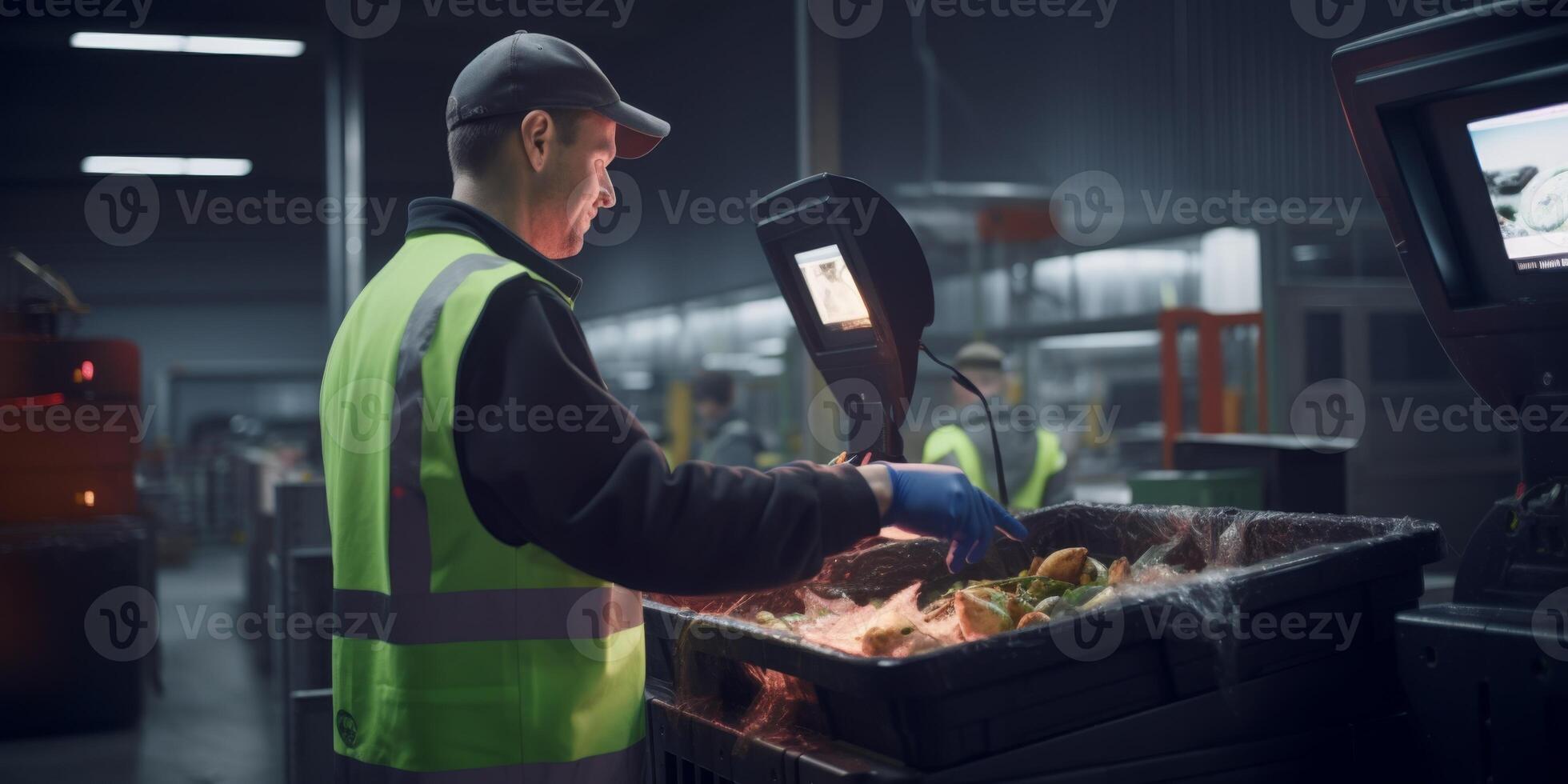 waste sorting and recycling photo
