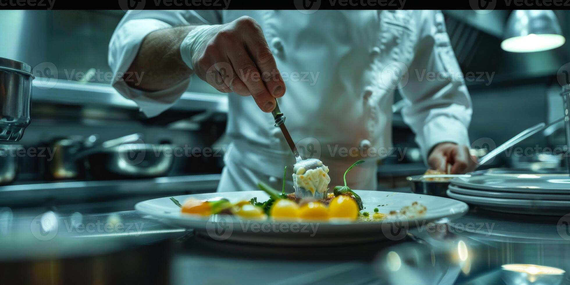 man cooking in the kitchen photo