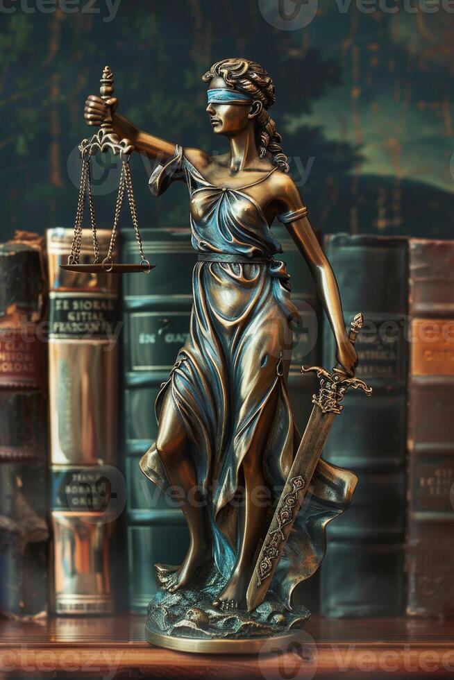 Themis is Goddess of Justice and law photo