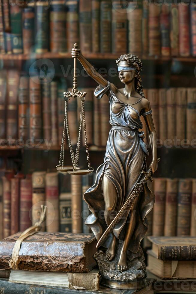 Themis is Goddess of Justice and law photo