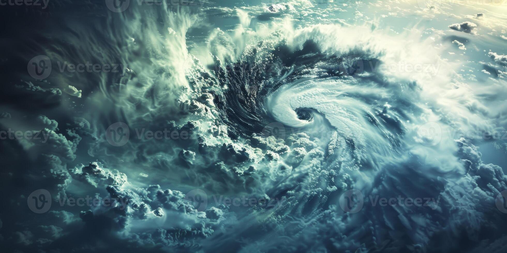 cyclone view from Earth orbit photo