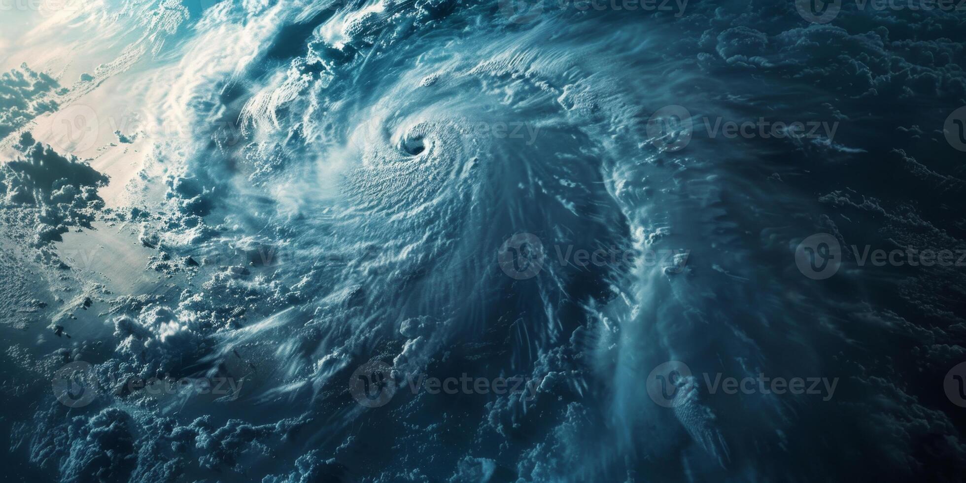 cyclone view from Earth orbit photo
