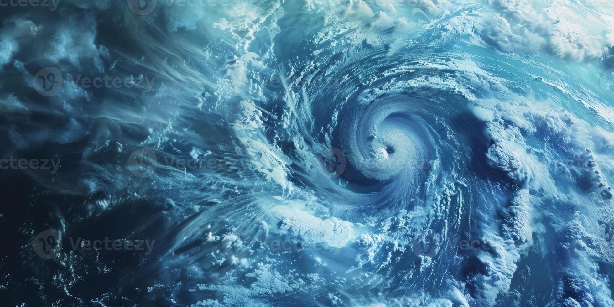 cyclone view from Earth orbit photo