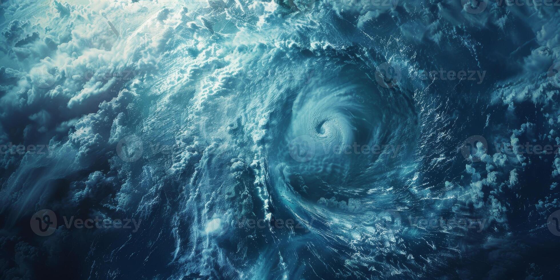 cyclone view from Earth orbit photo