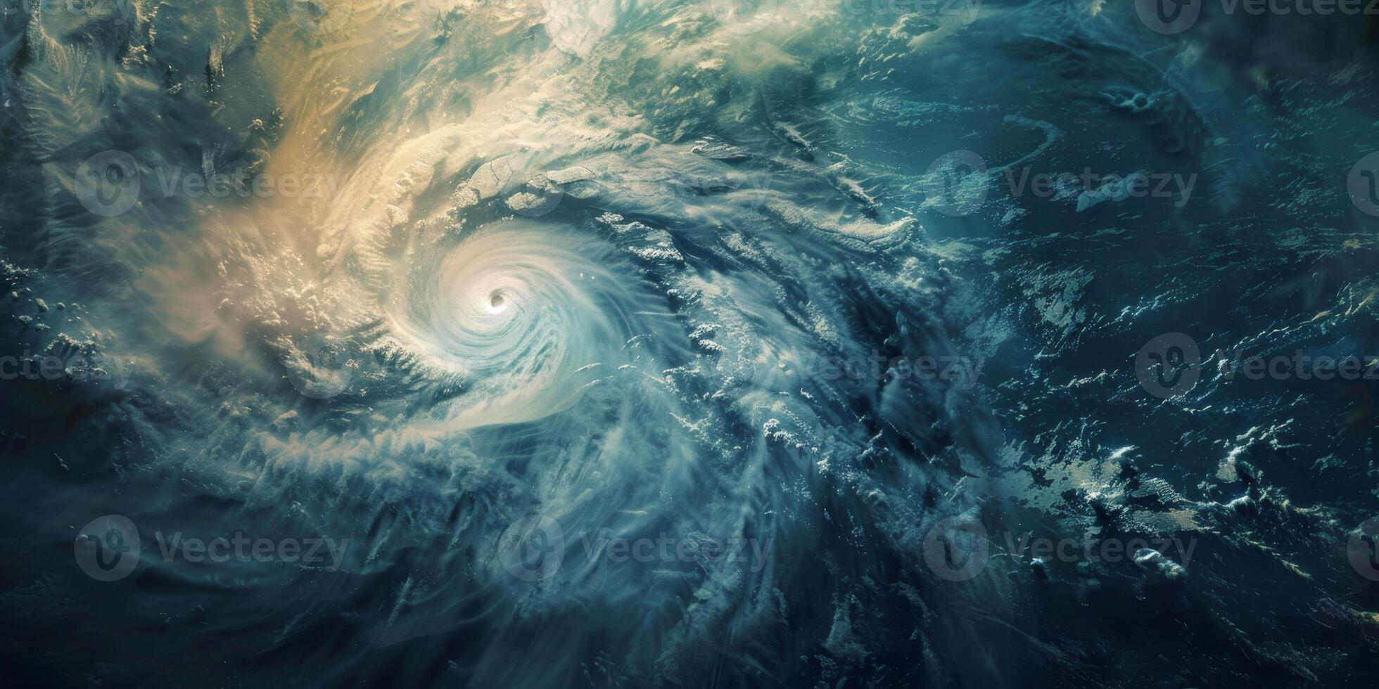 cyclone view from Earth orbit photo