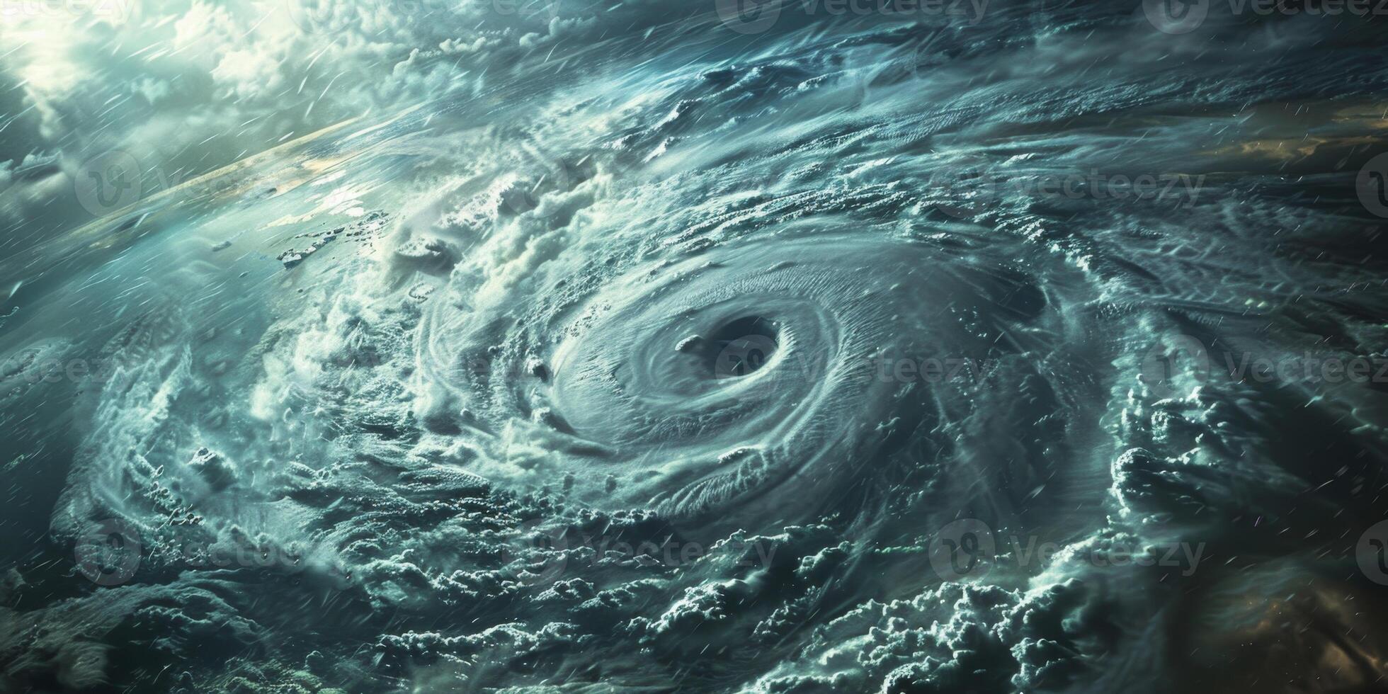 cyclone view from Earth orbit photo