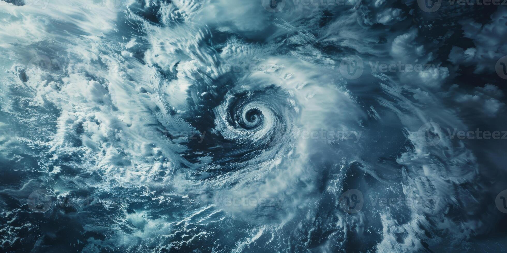 cyclone view from Earth orbit photo