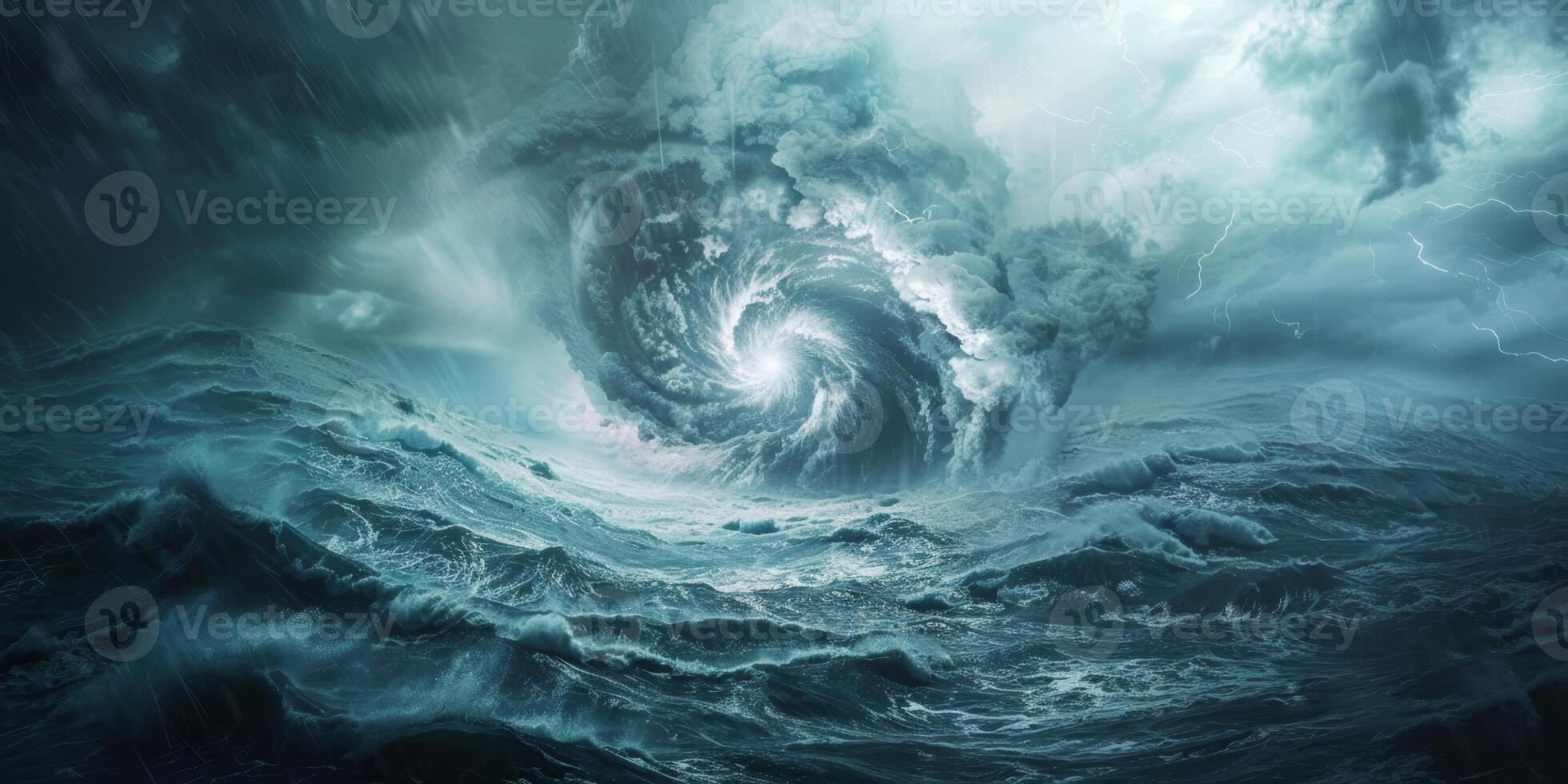 cyclone view from Earth orbit photo