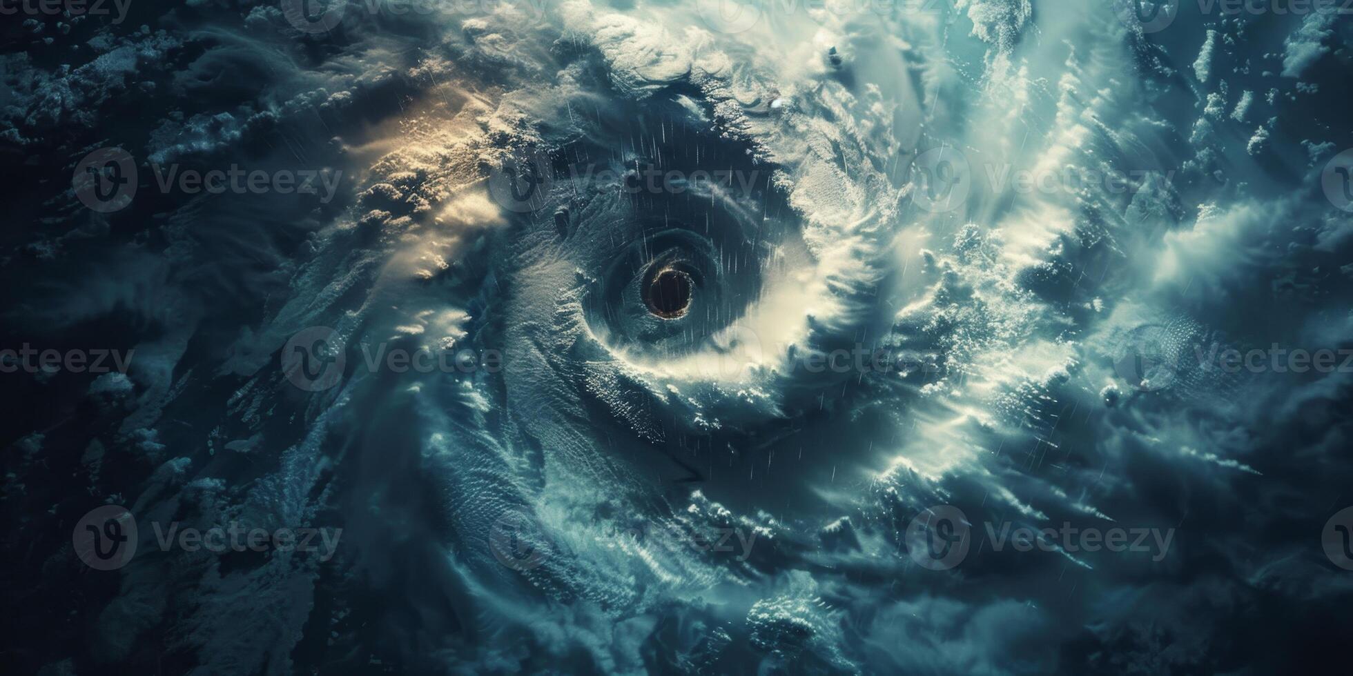 cyclone view from Earth orbit photo