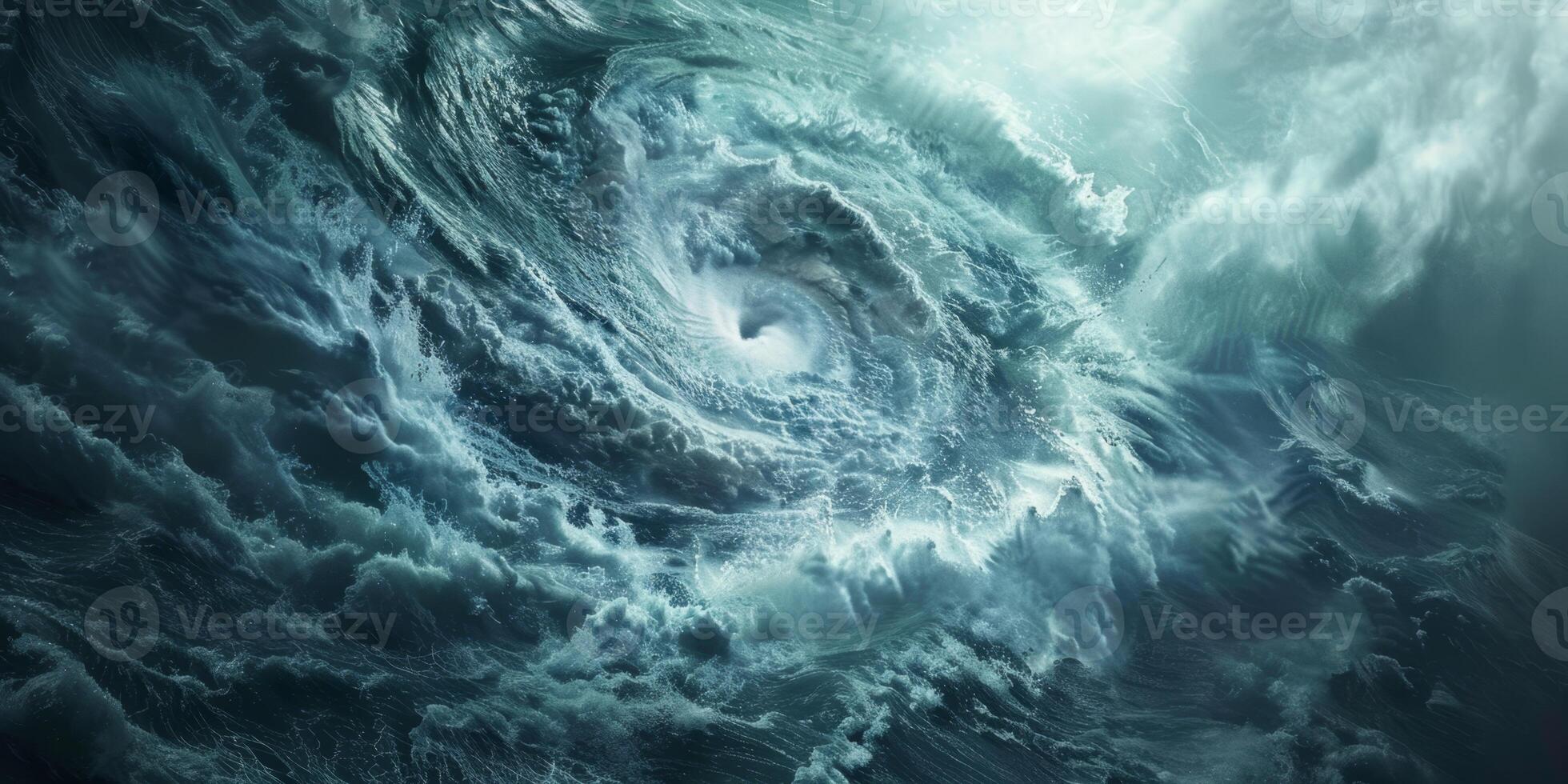 cyclone view from Earth orbit photo