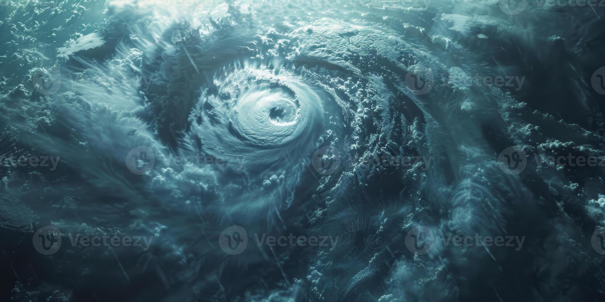 cyclone view from Earth orbit photo