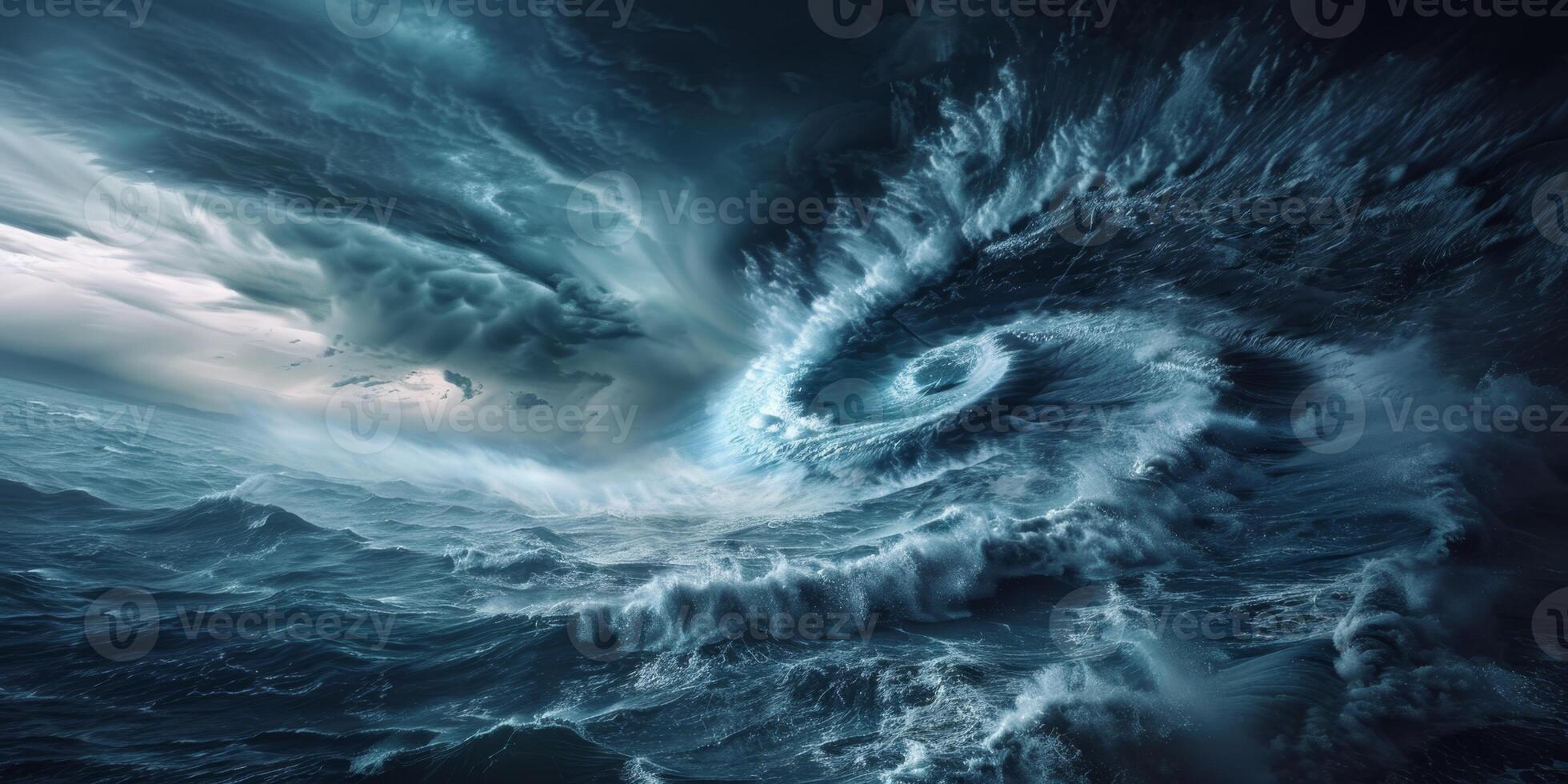 cyclone view from Earth orbit photo