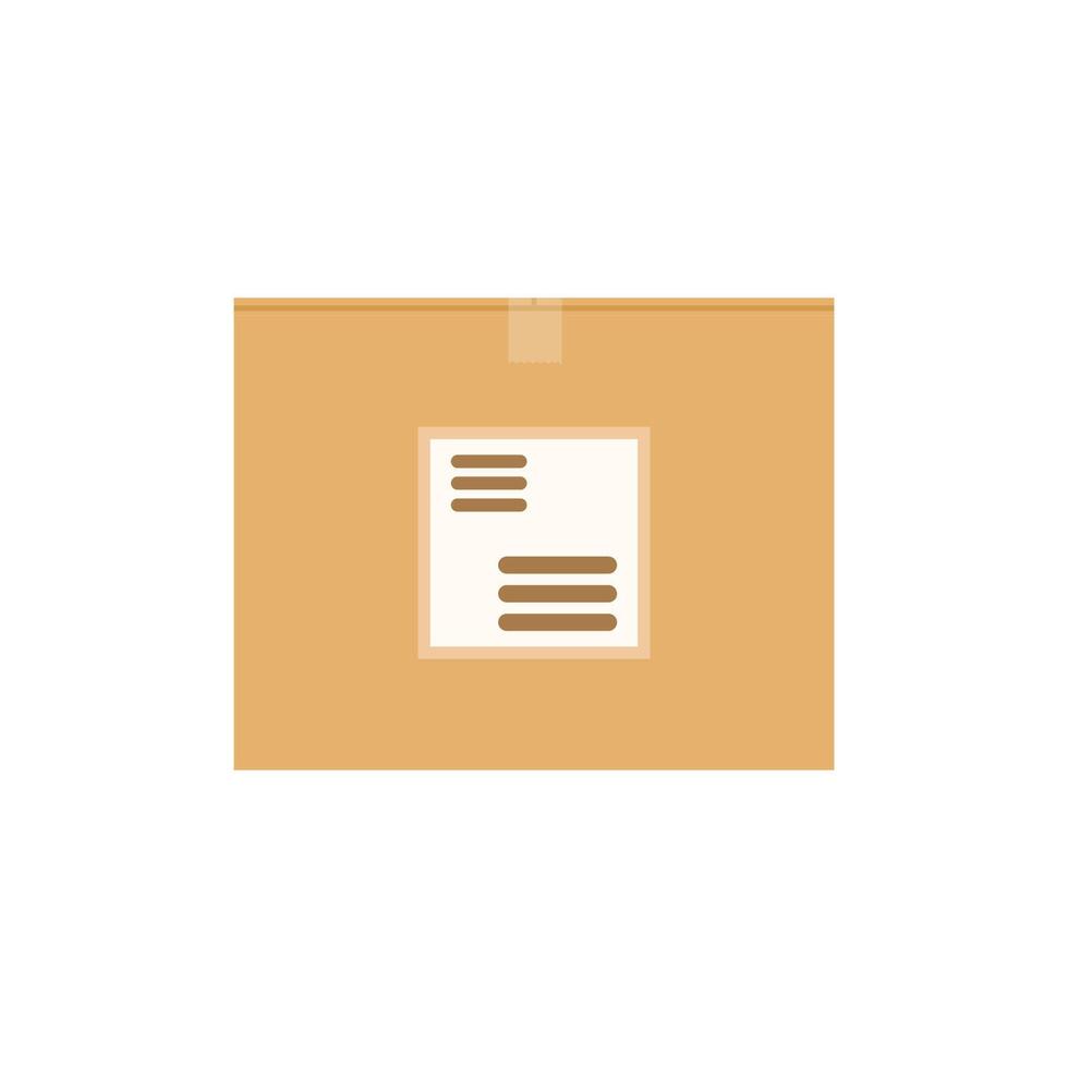 Packaged box for shipping illustration graphic icon symbol vector