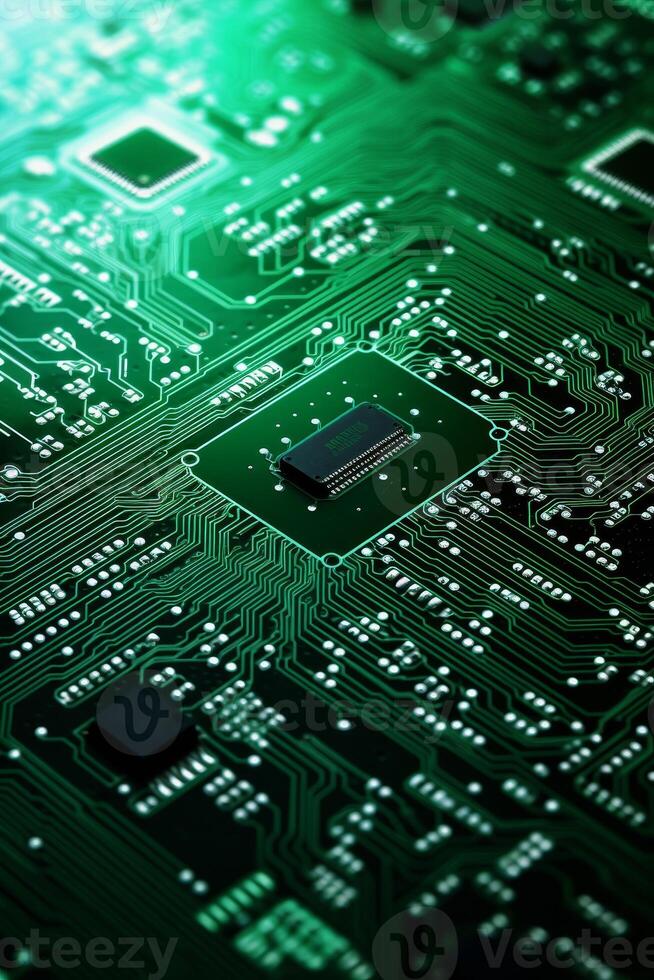 chips on motherboard photo