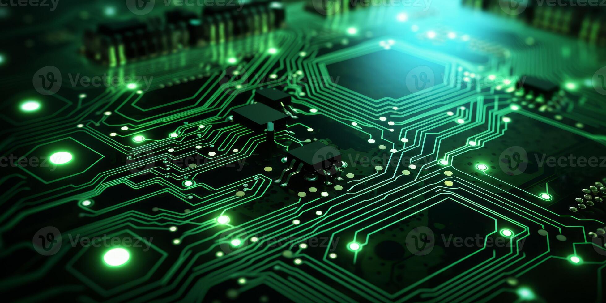 chips on motherboard photo