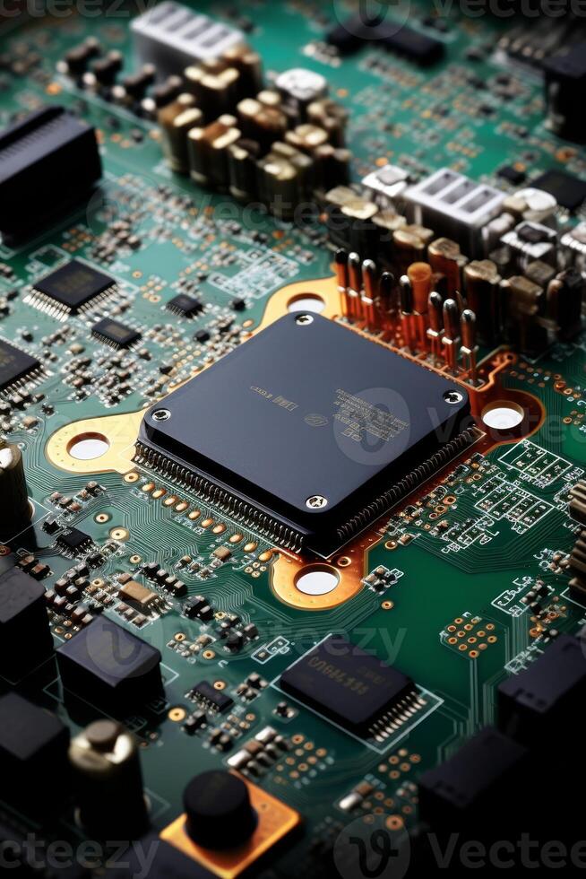 chips on motherboard photo