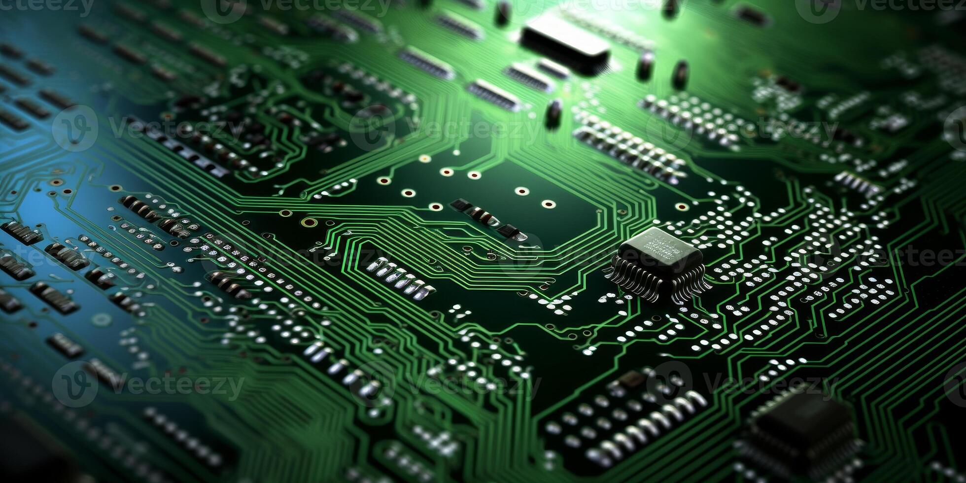 chips on motherboard photo