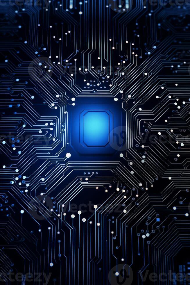 chips on motherboard photo