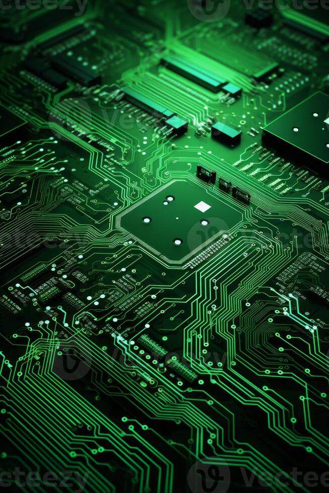 chips on motherboard photo