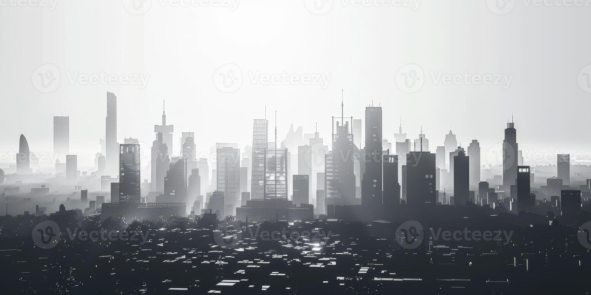 skyscrapers of a big city photo