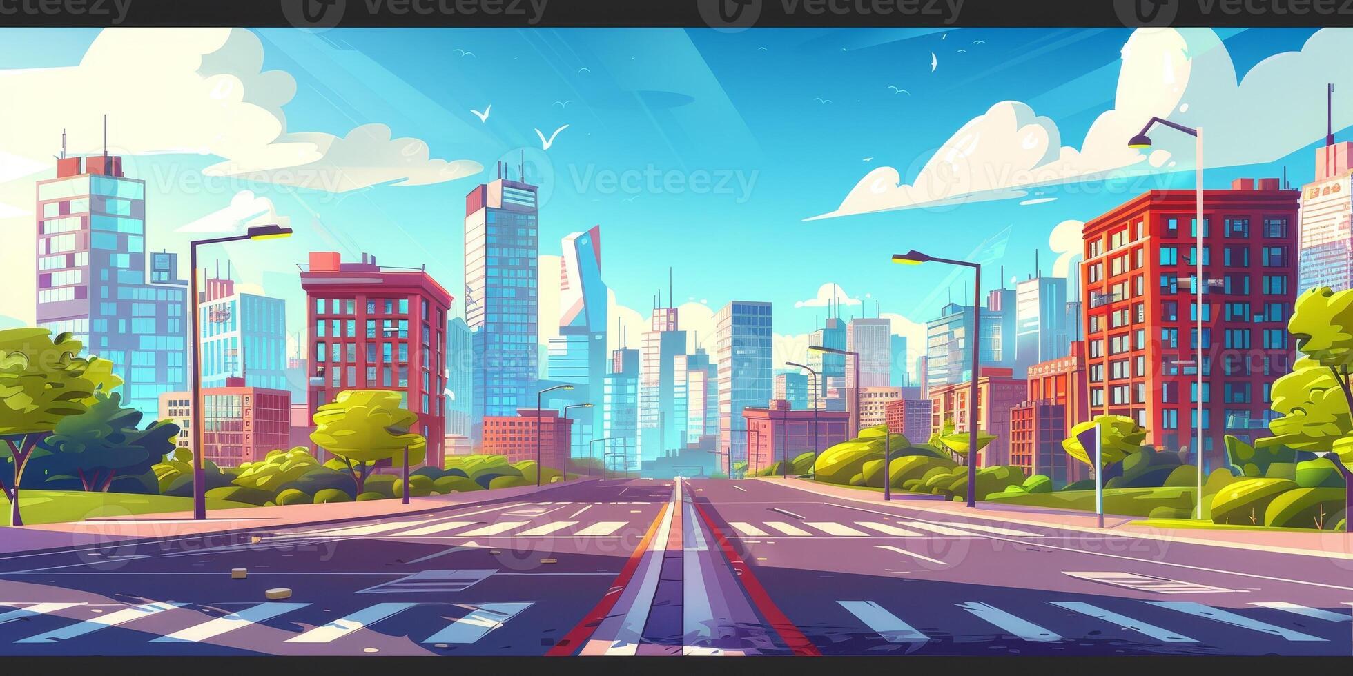 skyscrapers of a big city photo