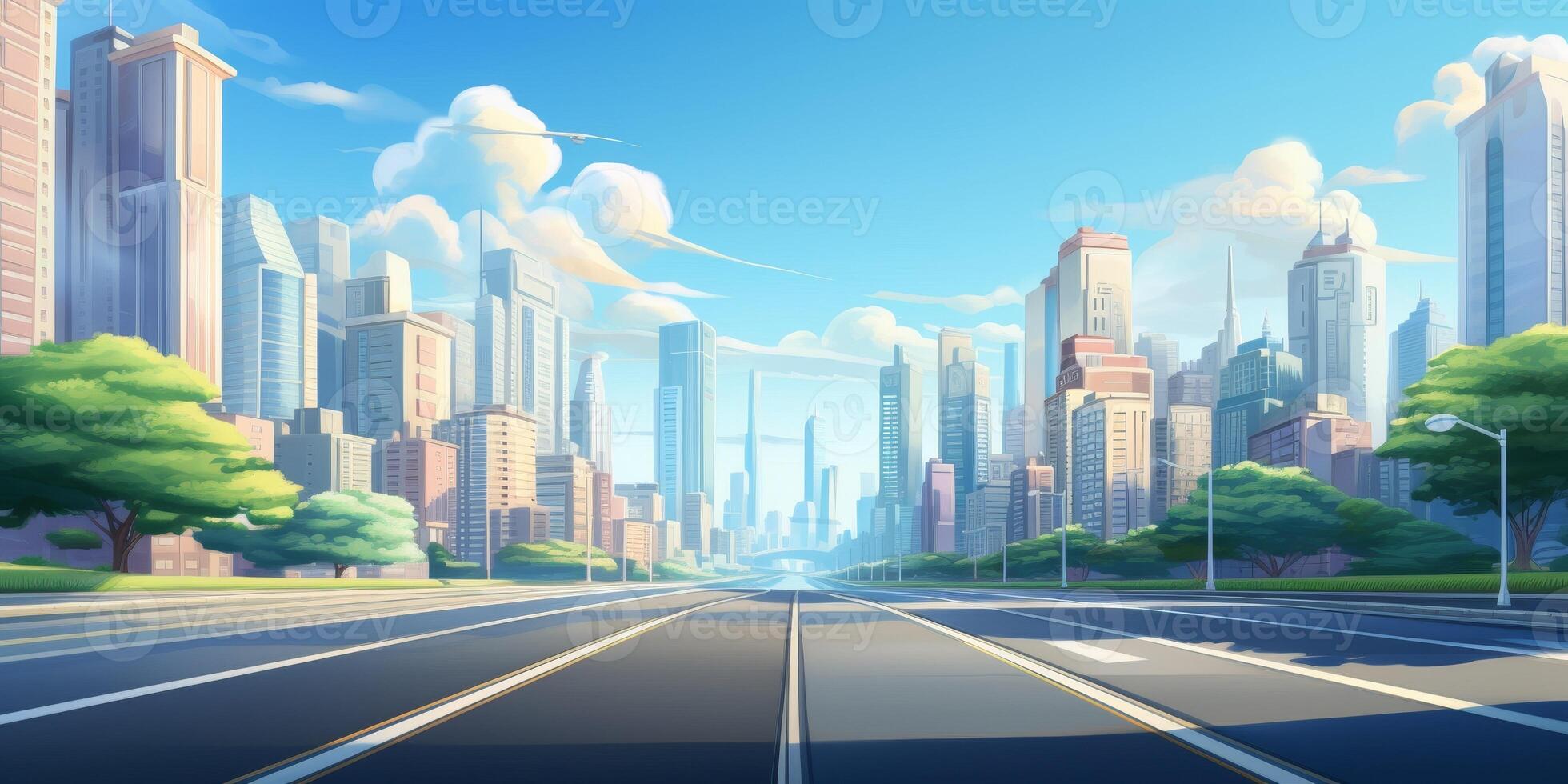 skyscrapers of a big city photo