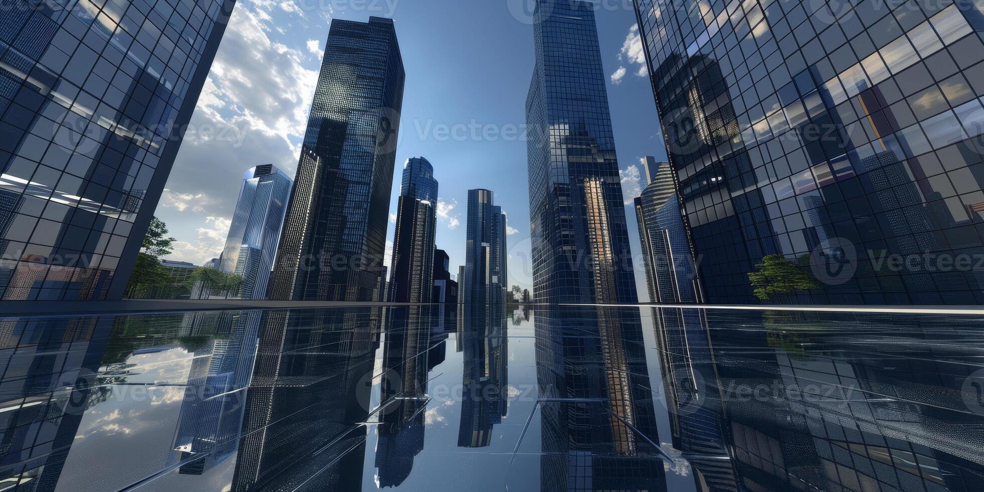 skyscrapers of a big city photo