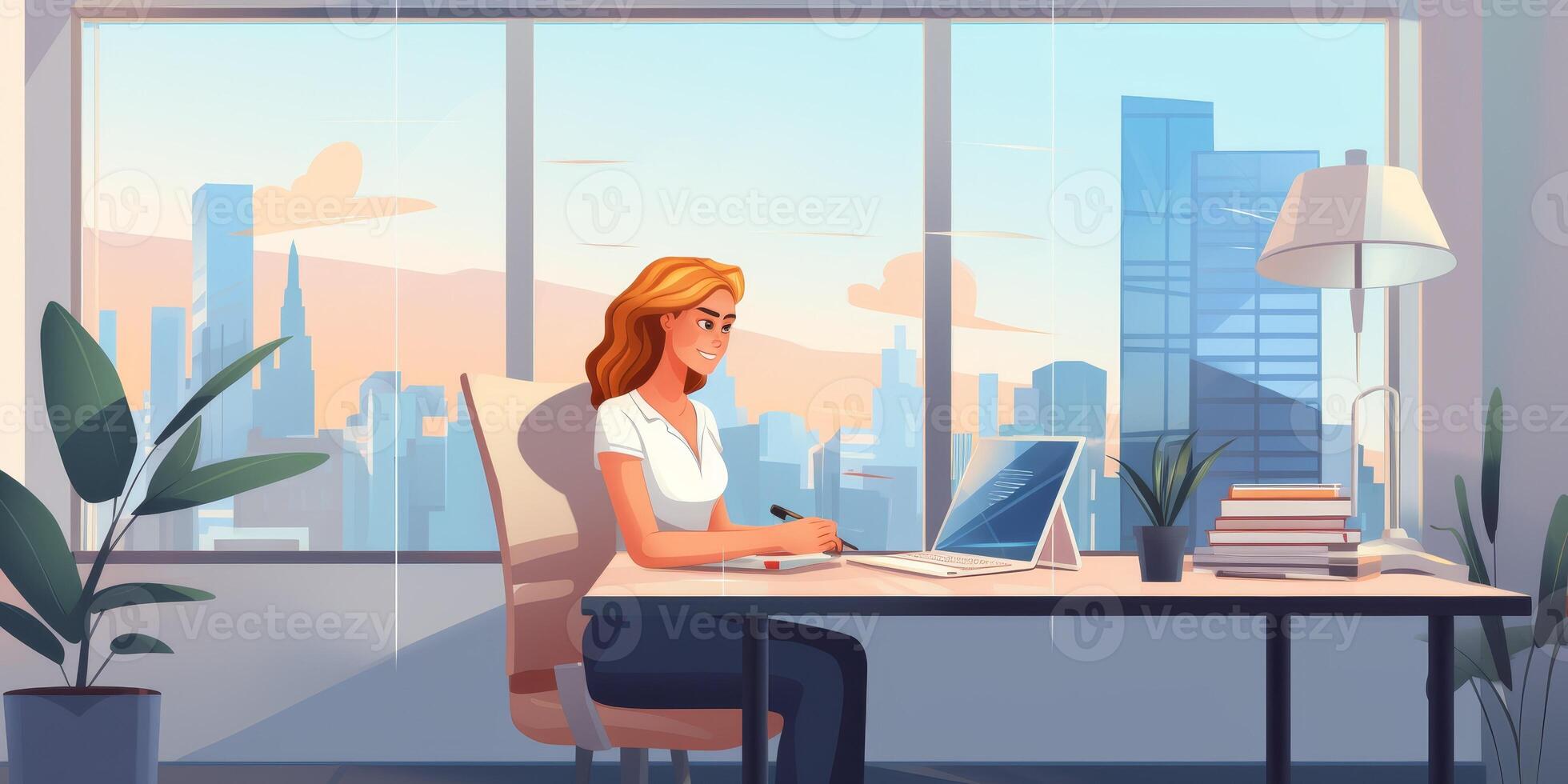 confident business woman photo