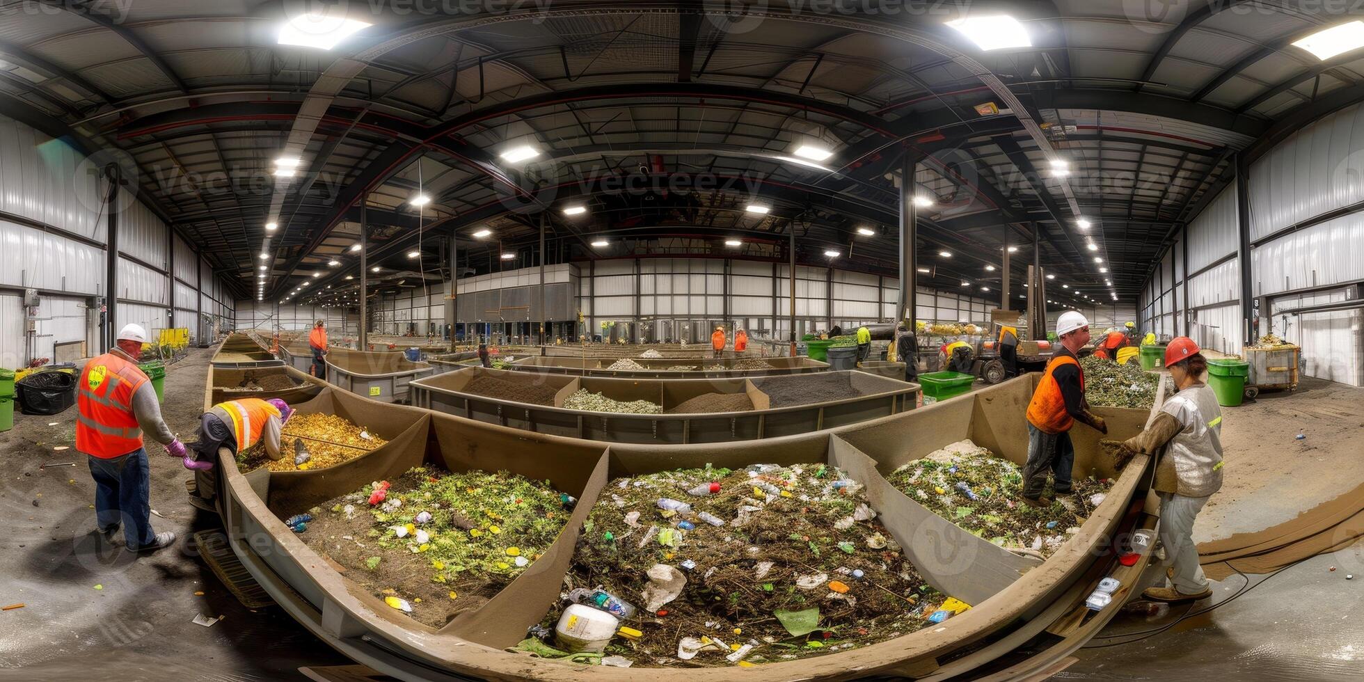 waste sorting and recycling photo