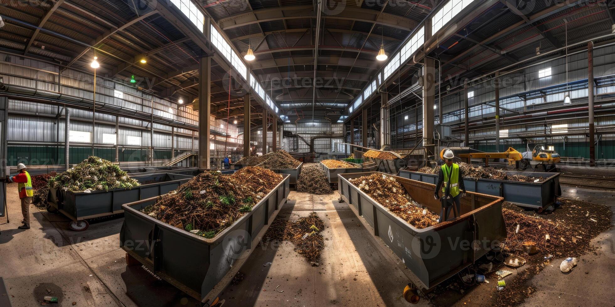 waste sorting and recycling photo