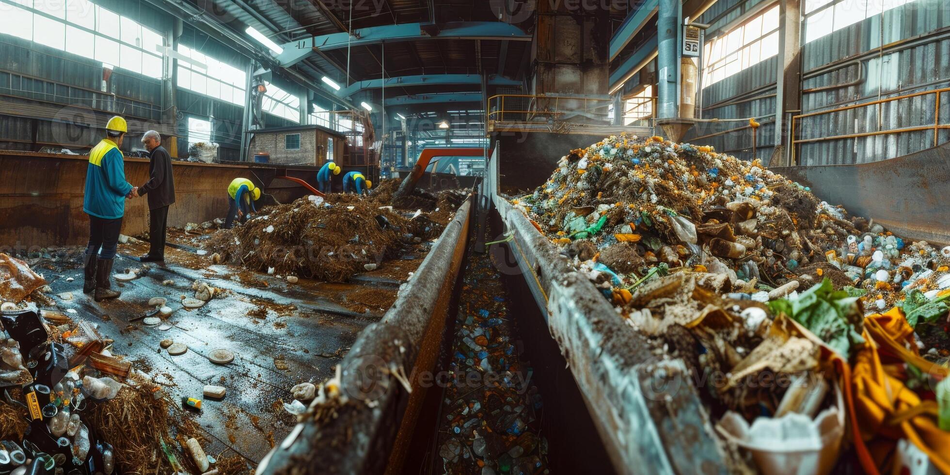 waste sorting and recycling photo