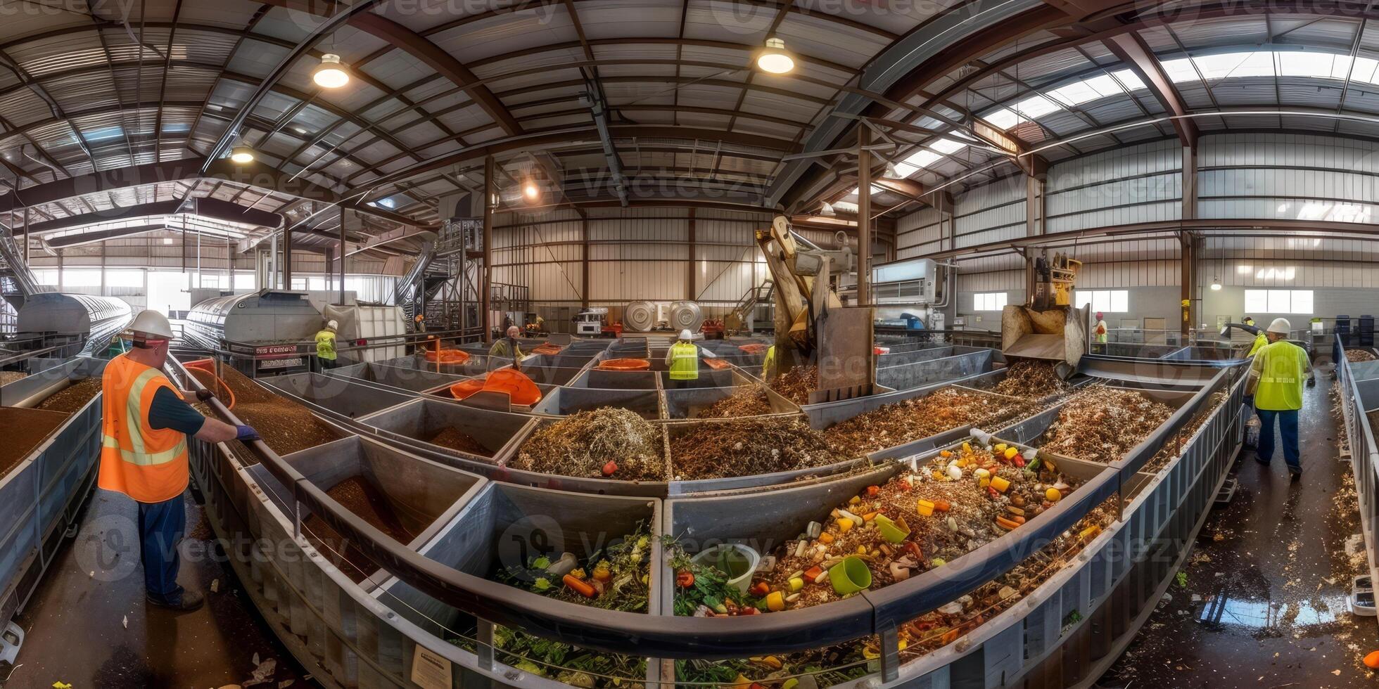 waste sorting and recycling photo