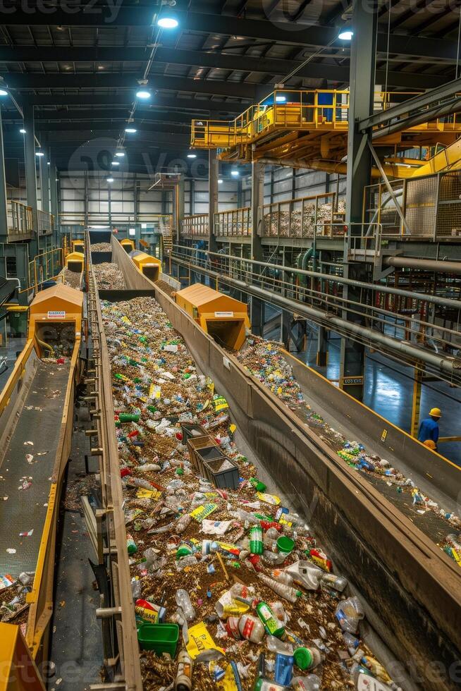 waste sorting and recycling photo