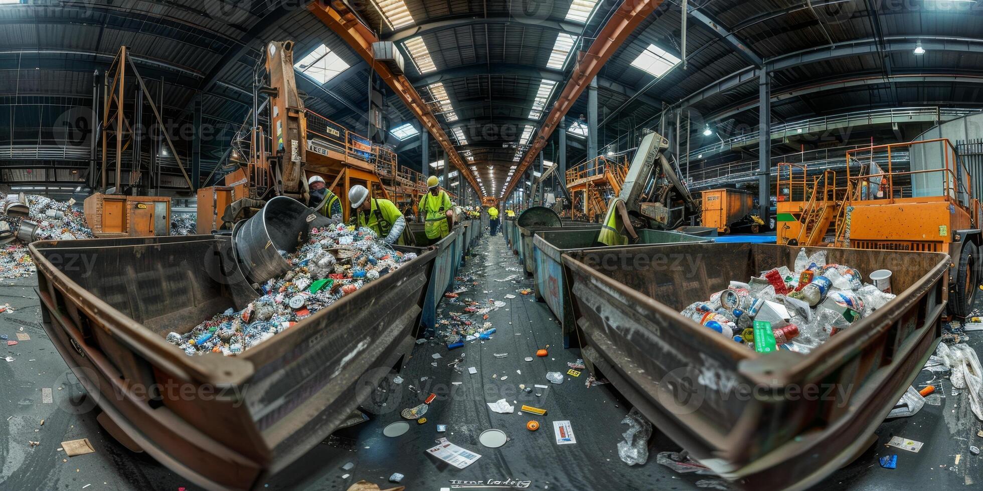 waste sorting and recycling photo