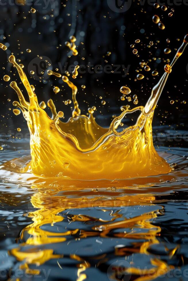 Splash of fluid photo