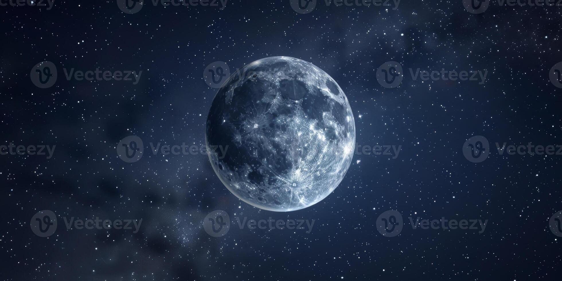 full moon OCEAN photo