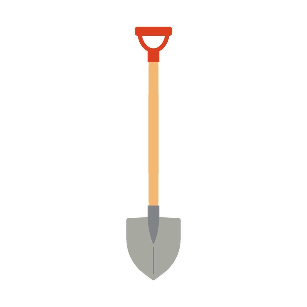 Shovel illustration. Garden tool for digging in the ground vector