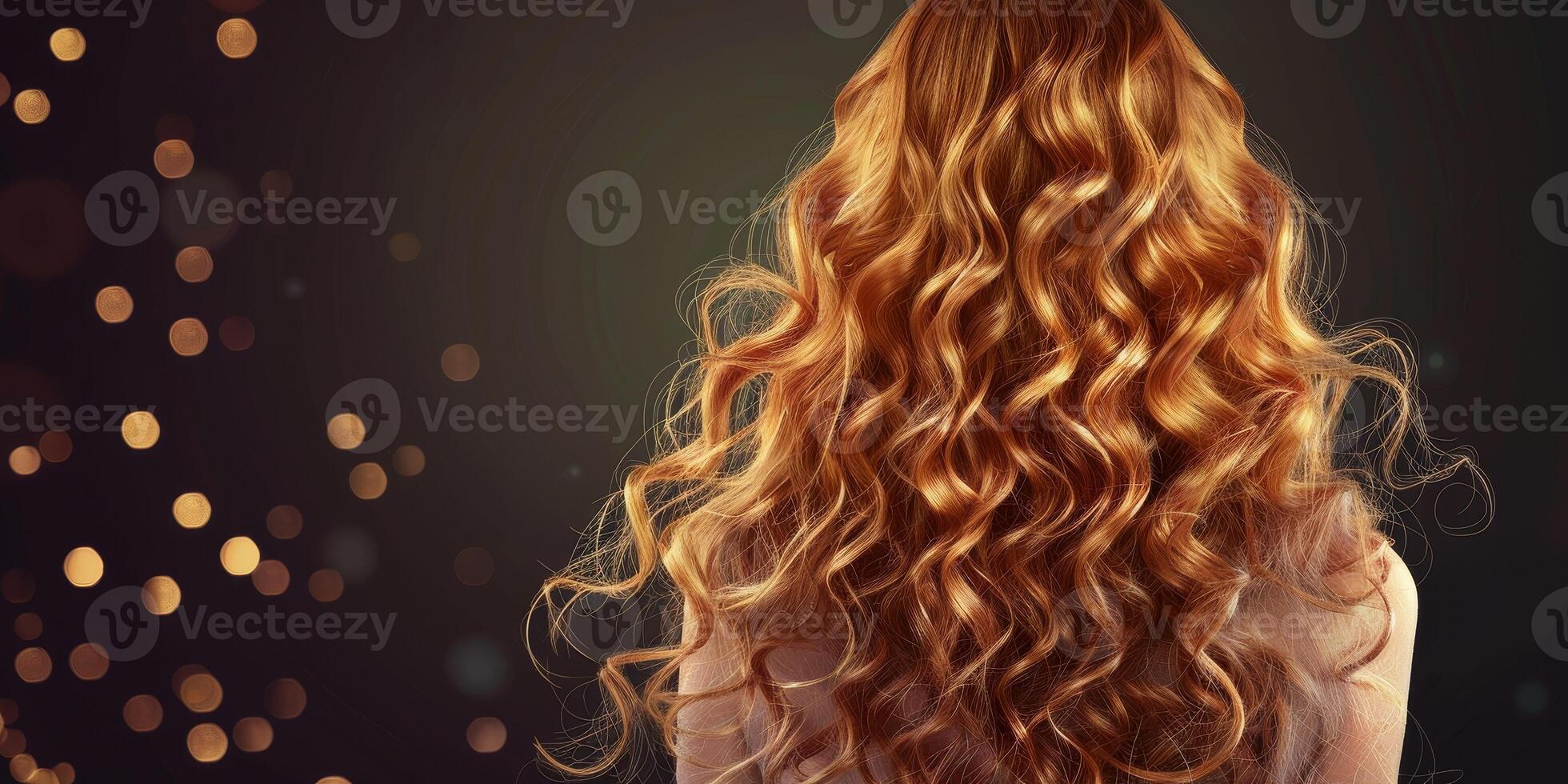 beautiful woman with healthy hair photo