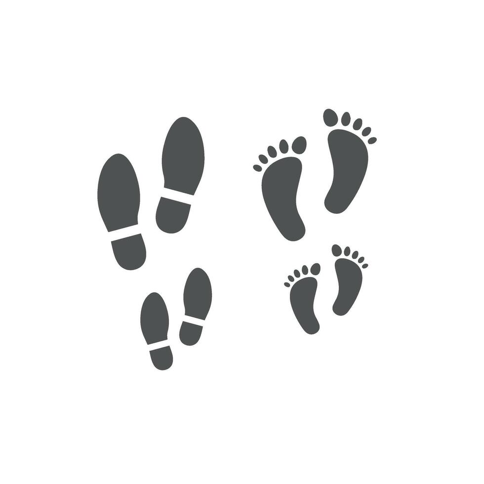 human footprint icon vector