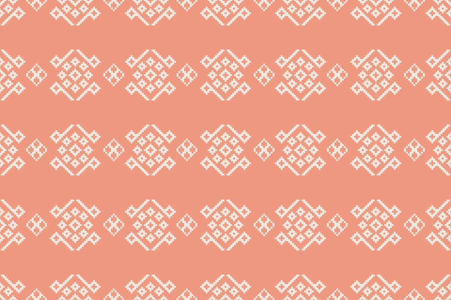 étnico geométrico tela modelo cruzar puntada.ikat bordado étnico oriental píxel modelo Rosa rosado oro antecedentes. resumen, ilustración. textura,ropa,bufanda,decoración,seda fondo de pantalla. vector