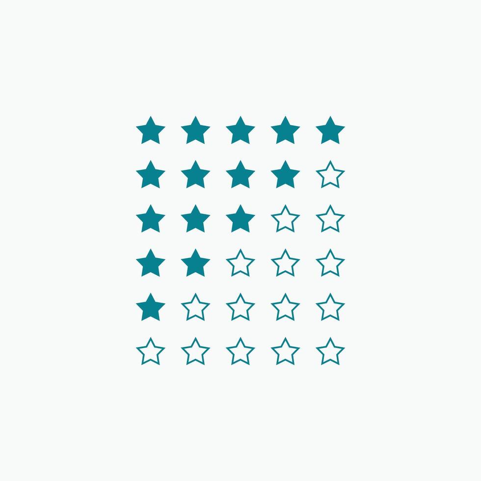 star rating in blue color vector