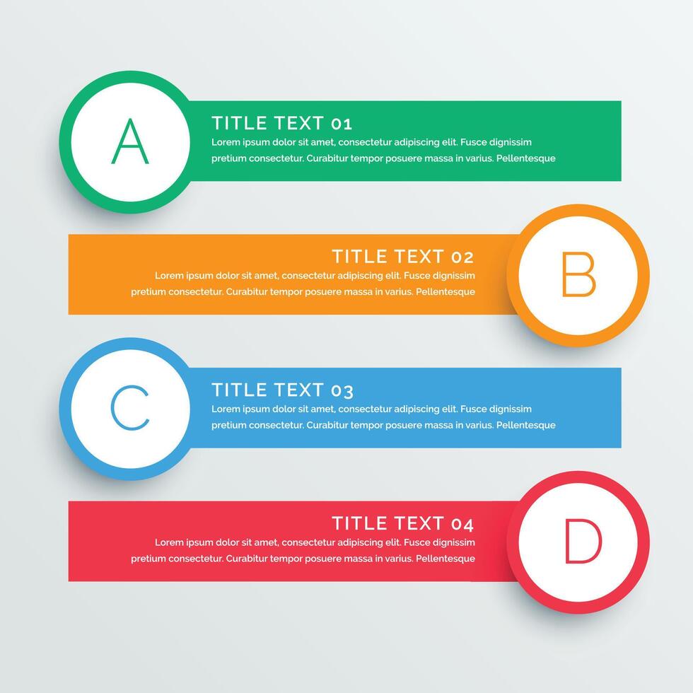 resumen moderno pasos opción vistoso infografía diseño bandera vector