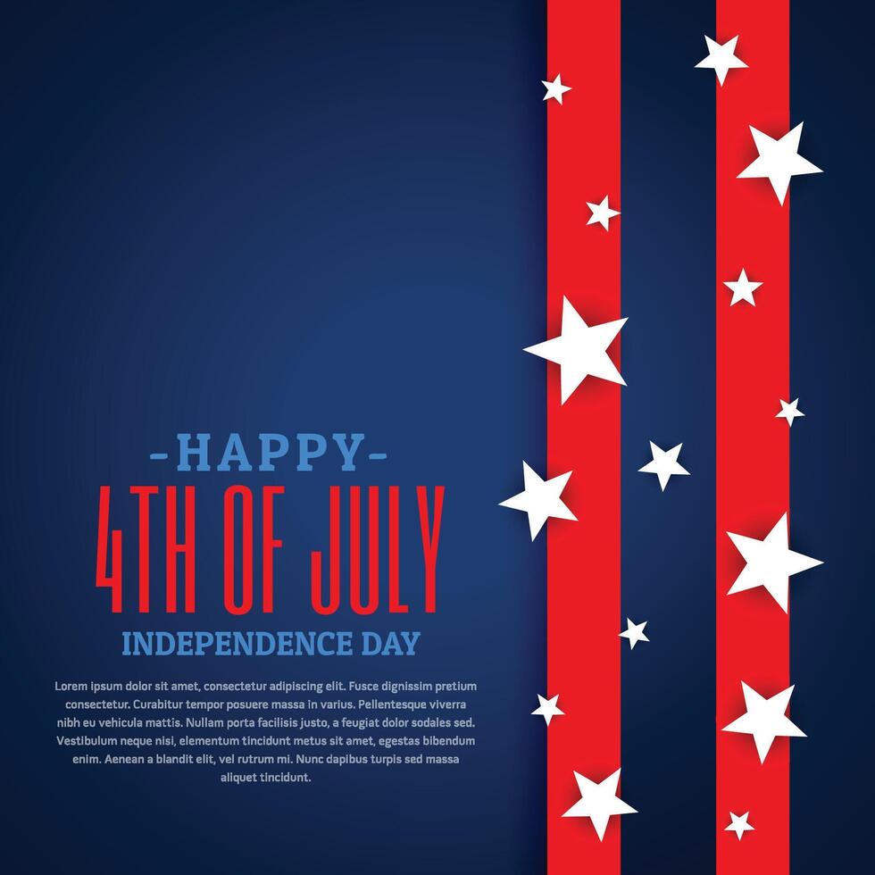 american independence day background vector