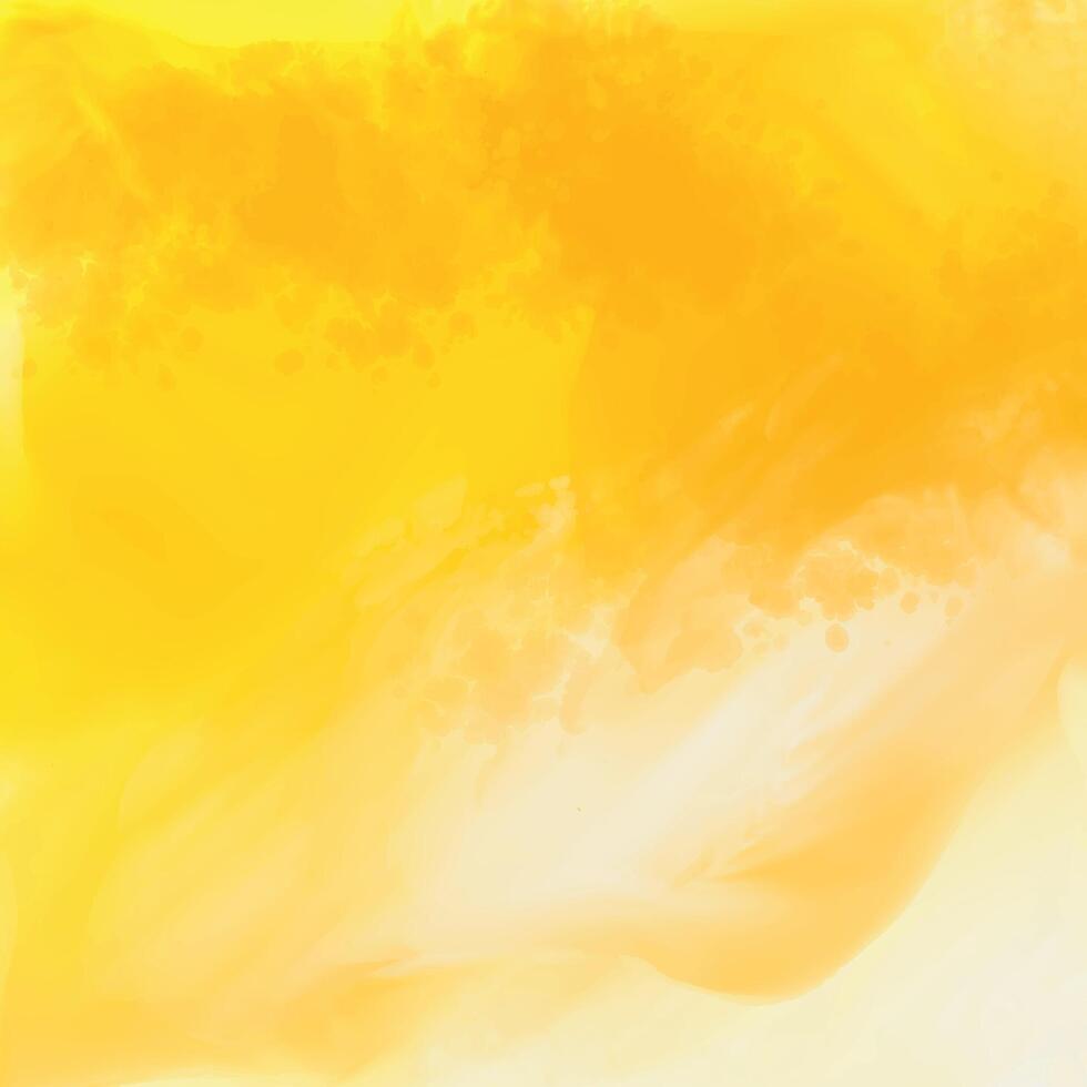 bright yellow watercolor texture background vector