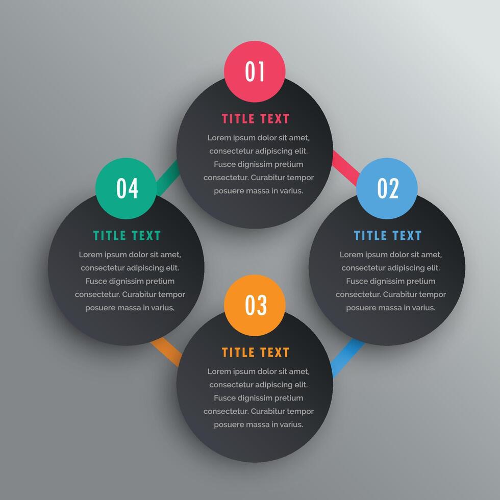 resumen moderno pasos opción vistoso infografía diseño bandera vector