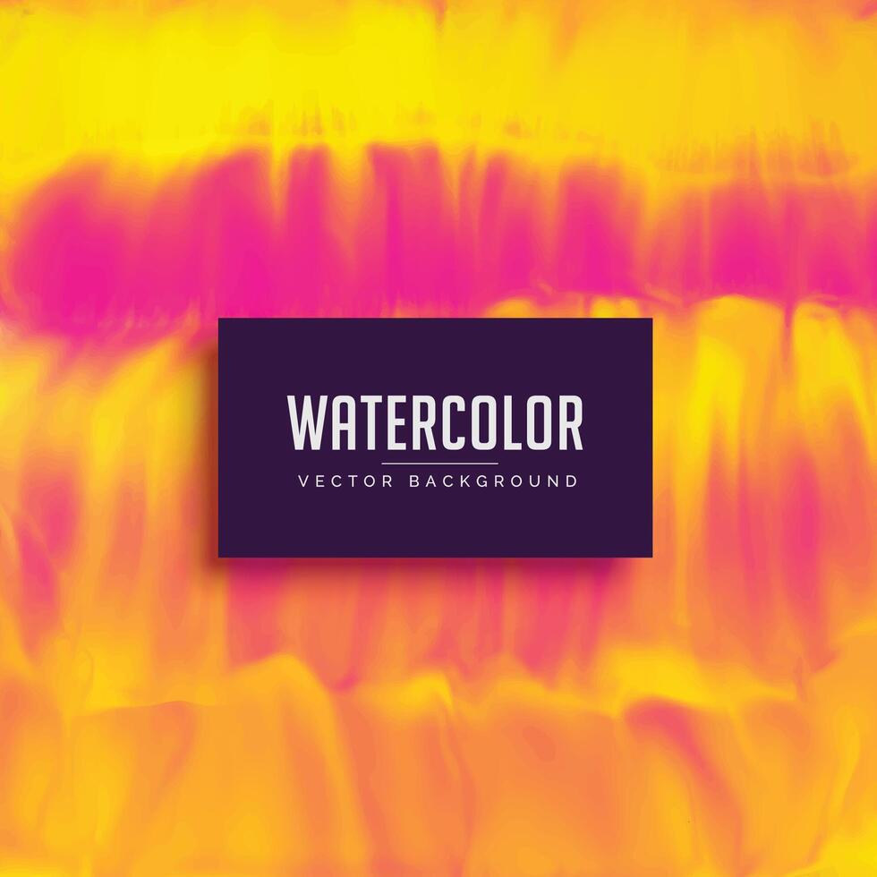 yellow and pink watercolor texture background vector