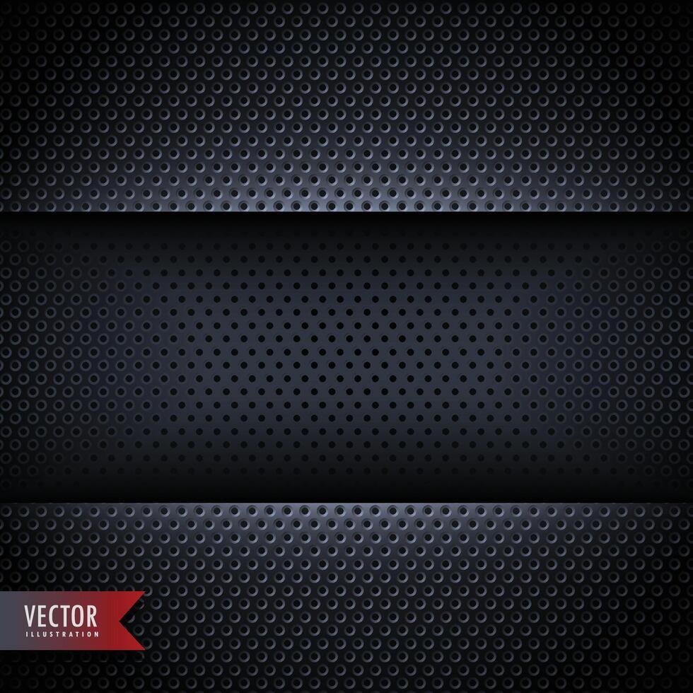 carbon metal background with small holes vector